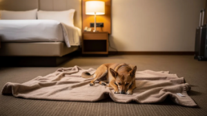 Dog-Friendly Hotels in Dover with resting small dog